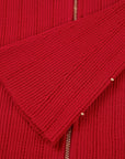EP YAYING Red Knit Sweater