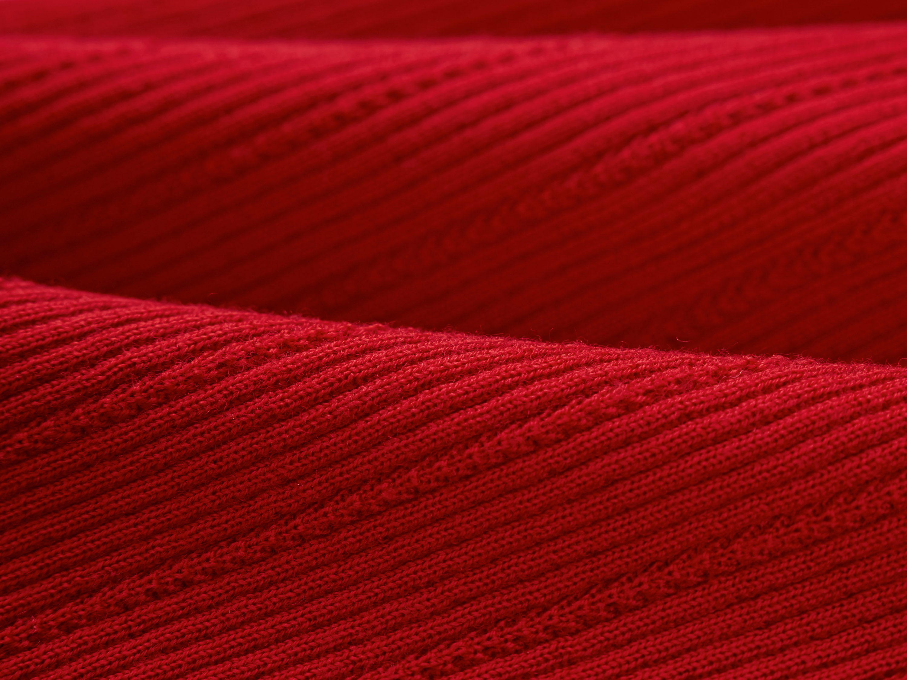 EP YAYING Red Knit Sweater