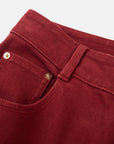 EP YAYING Red Slim Fit Pants
