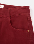 EP YAYING Red Slim Fit Pants