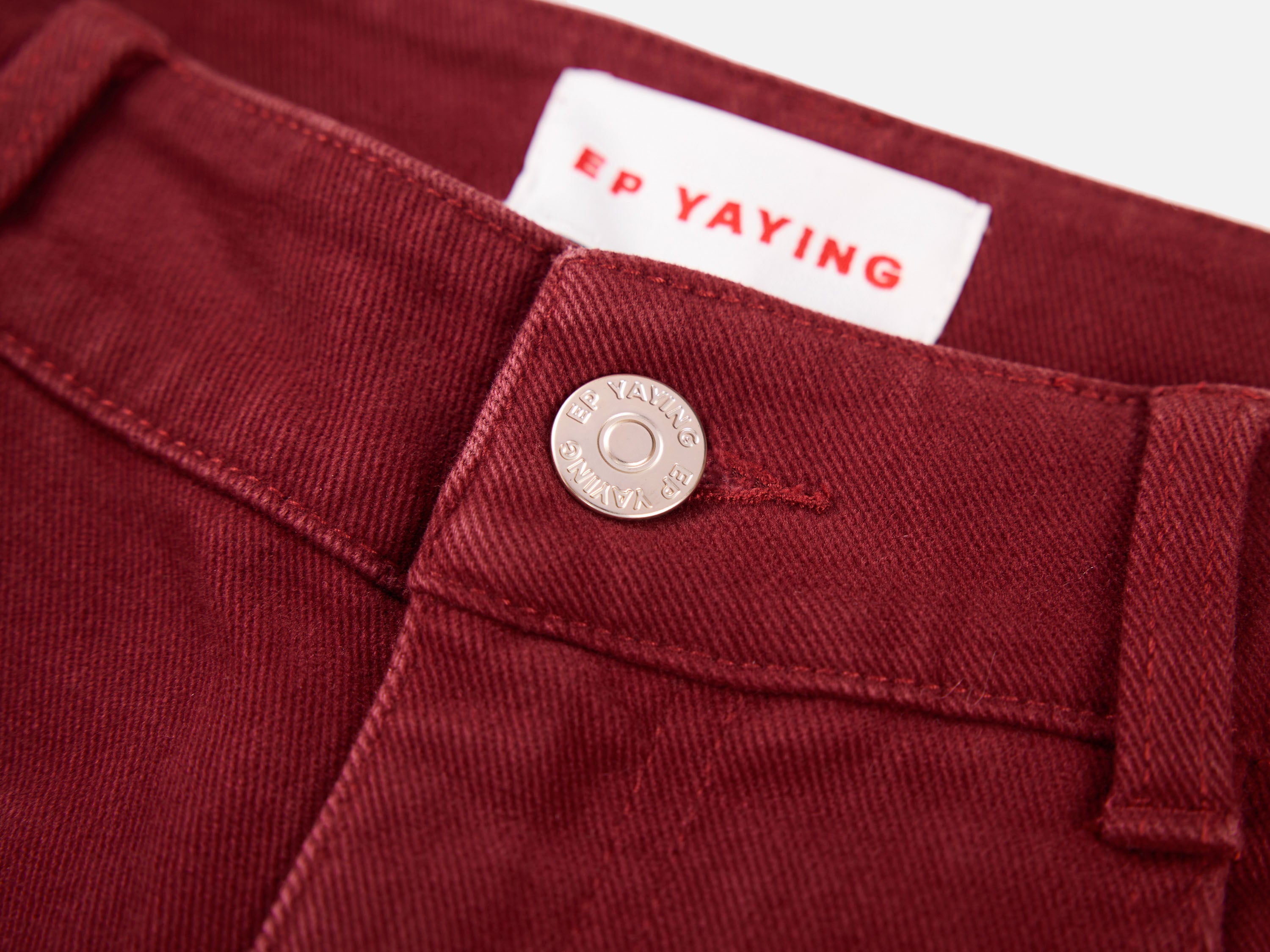 EP YAYING Red Slim Fit Pants
