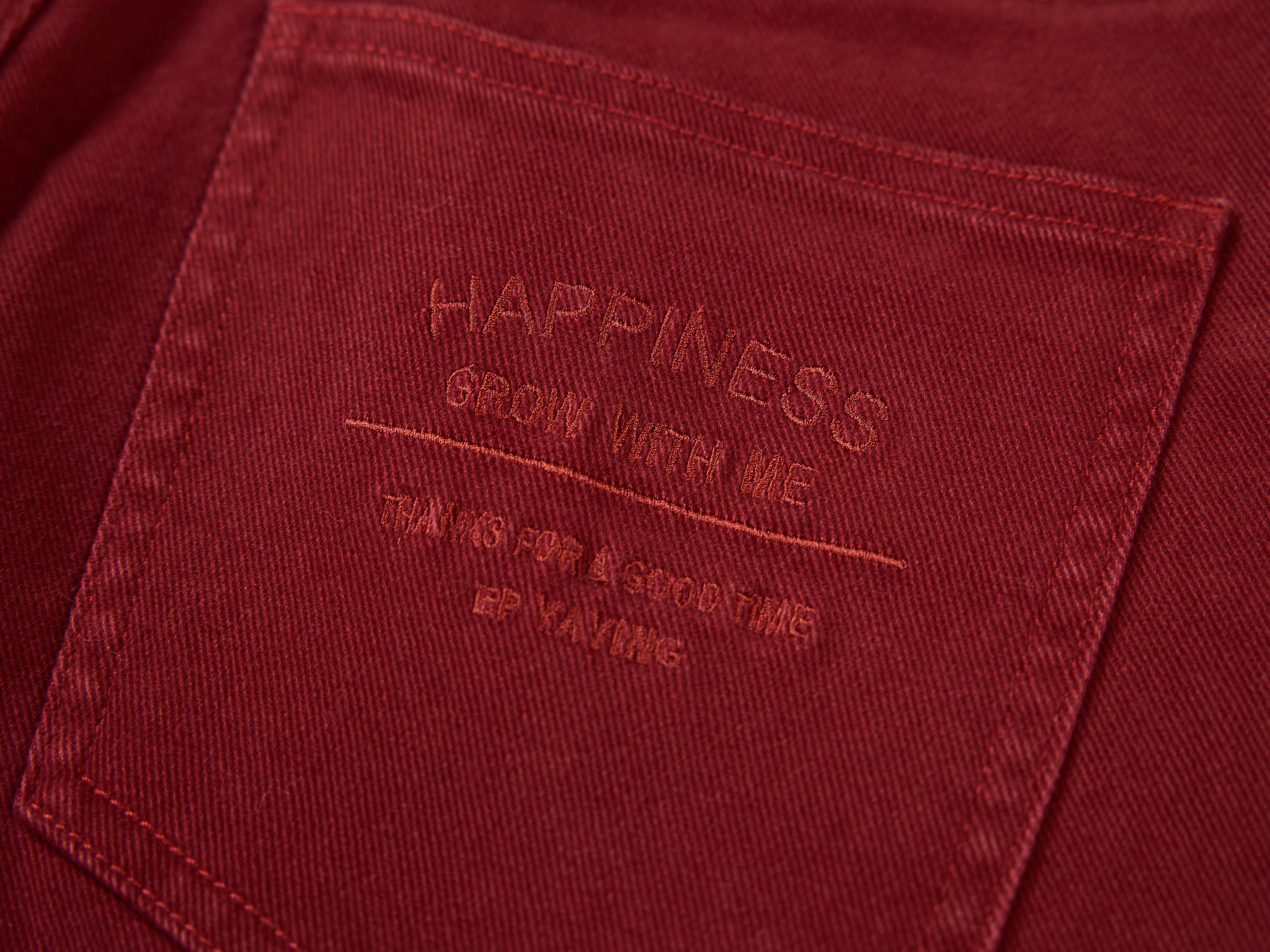 EP YAYING Red Slim Fit Pants