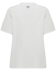 YAYING Chinese Style Panda Print Short Sleeve Silk Round Neck T-Shirt