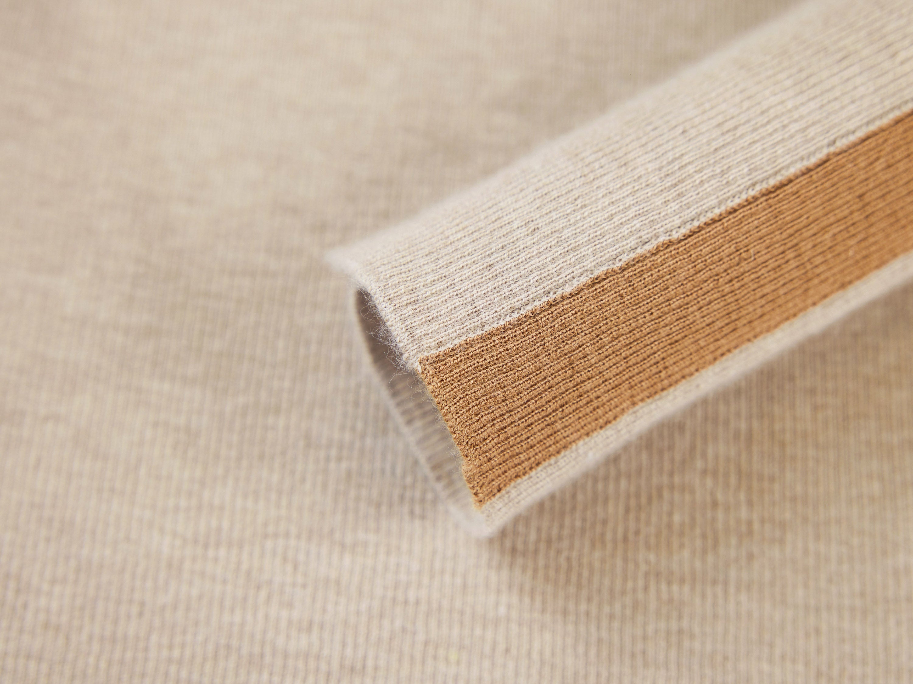 EP YAYING Beige Knit Sweater