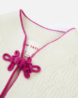 EP YAYING Red Cashmere Cardigan