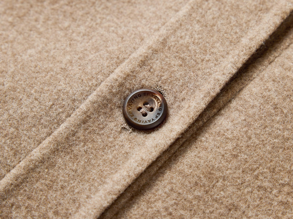 EP YAYING Silk-Wool-Cashmere Tweed Coat