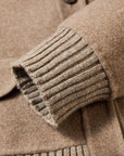 EP YAYING Silk-Wool-Cashmere Tweed Coat