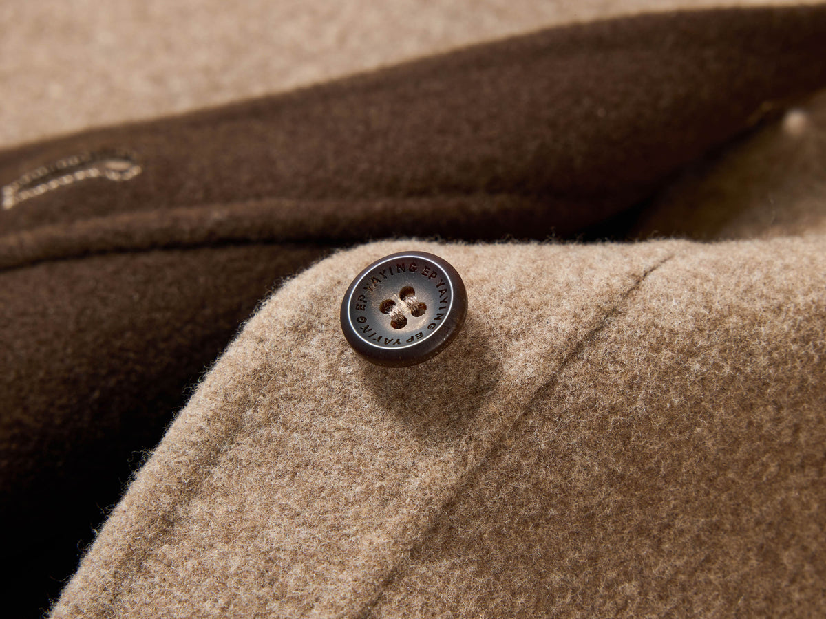 EP YAYING Silk-Wool-Cashmere Tweed Coat