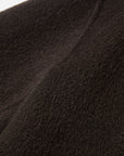EP YAYING Silk-Wool Waisted Brown Tweed Mid-Length Coat