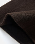 EP YAYING Silk-Wool Waisted Brown Tweed Mid-Length Coat