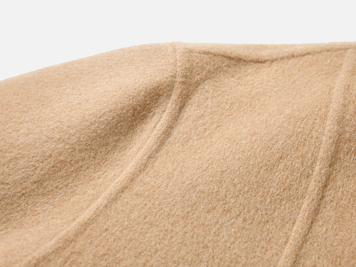 EP YAYING Alashan Cashmere Double-Face Stand-Collar Coat