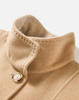EP YAYING Alashan Cashmere Double-Face Stand-Collar Coat