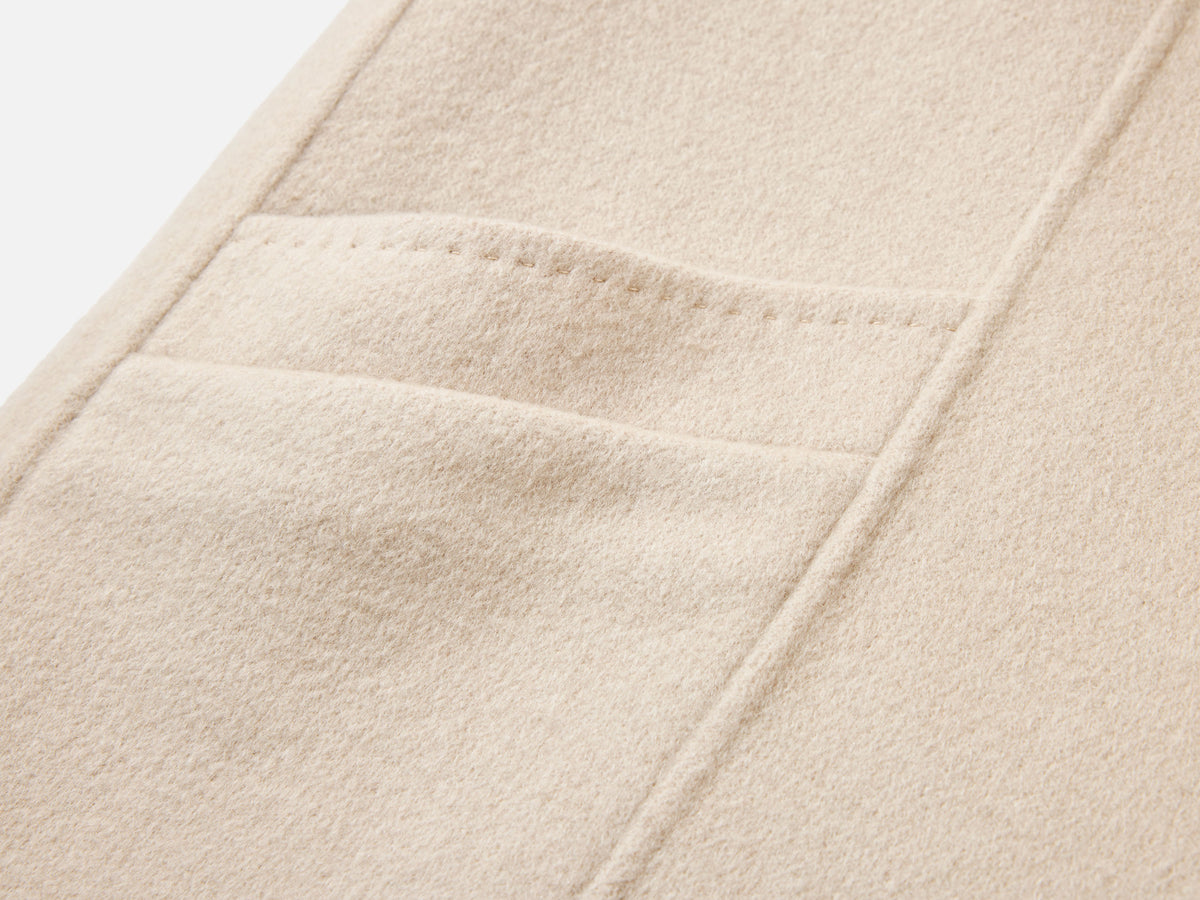 EP YAYING Alashan Cashmere Double-Face Stand-Collar Coat