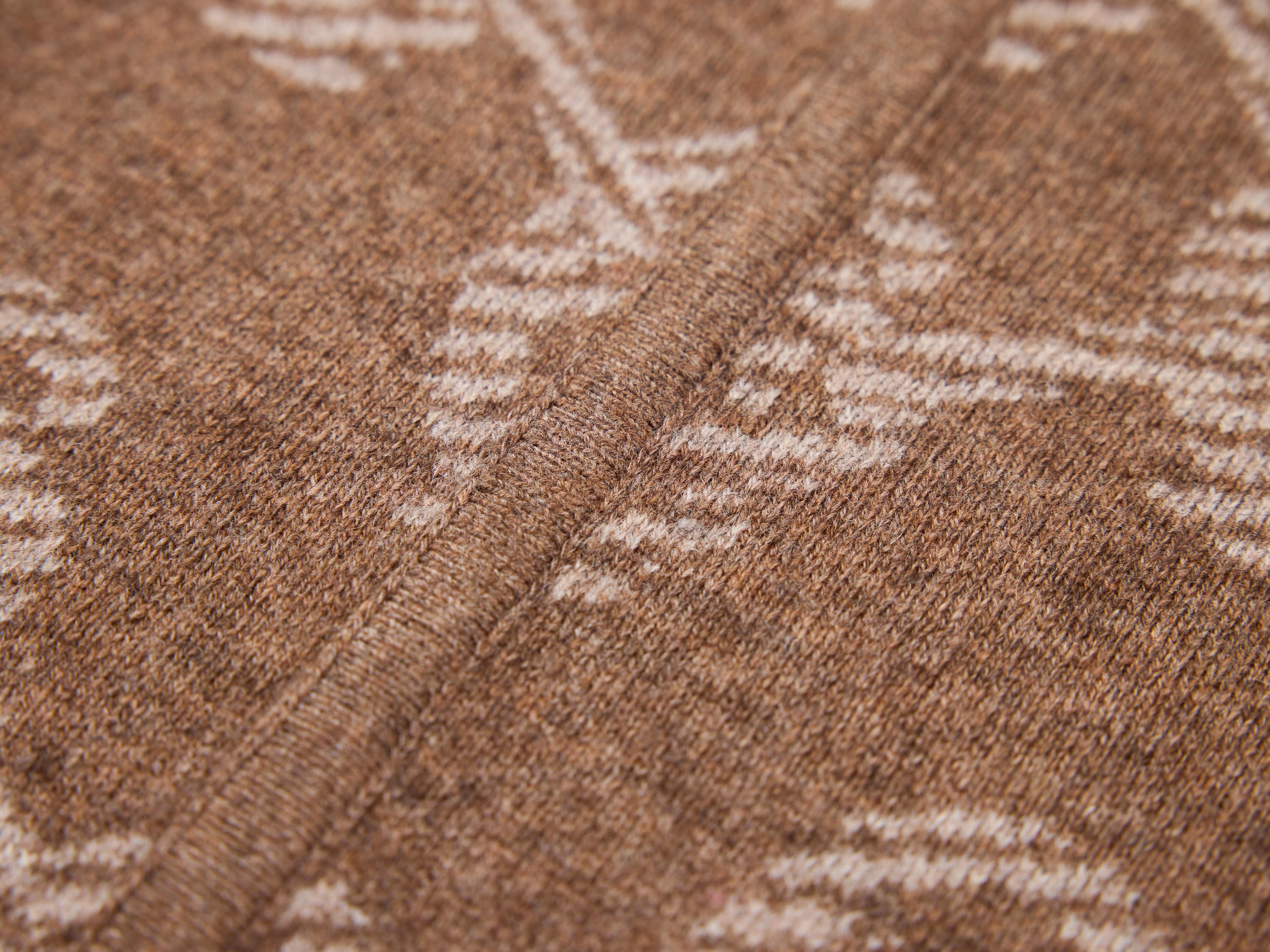 EP YAYING Brown Knit Cardigan