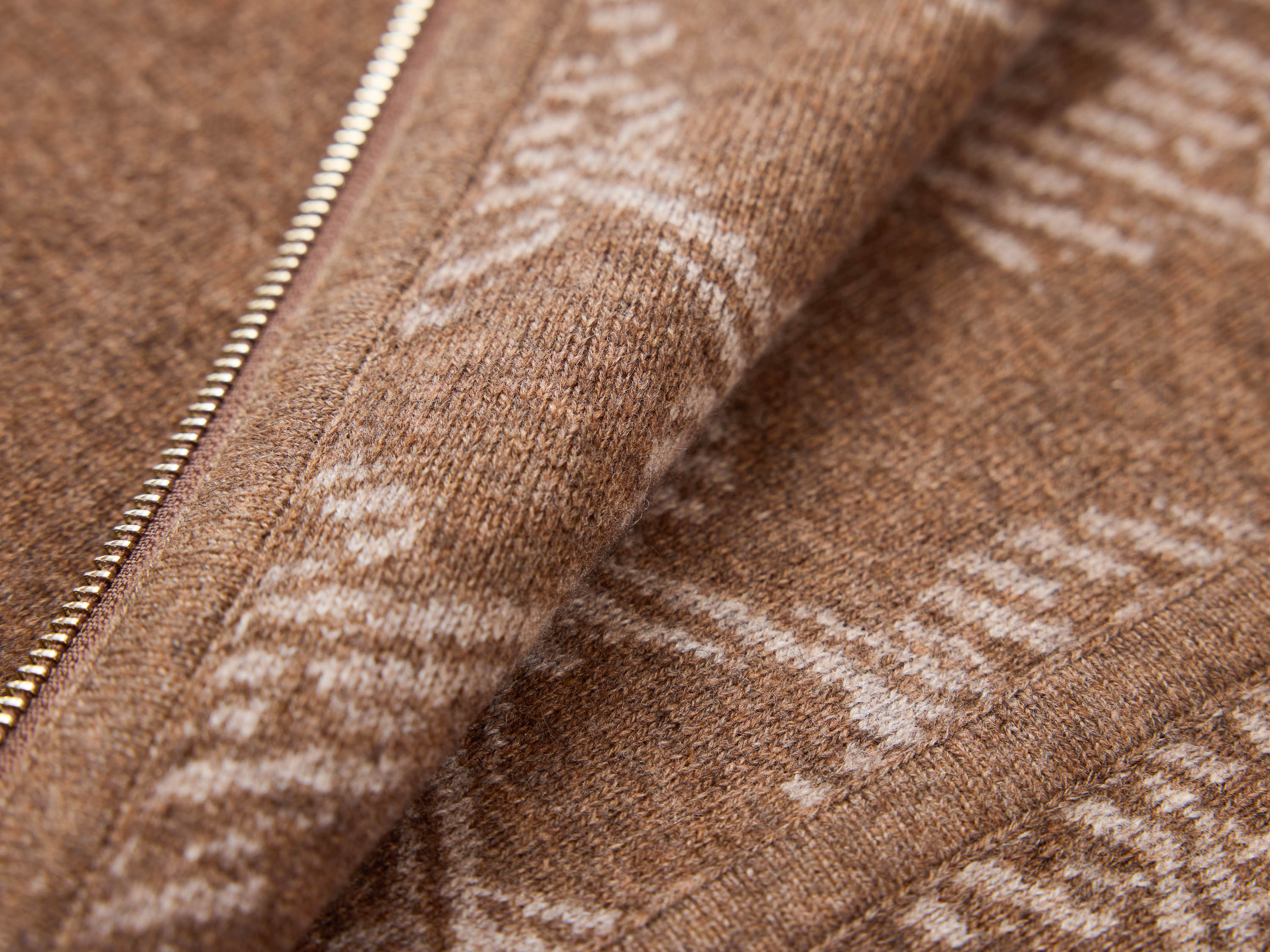 EP YAYING Brown Knit Cardigan