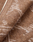 EP YAYING Brown Knit Cardigan