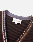 EP YAYING Ethnic Jacquard Knitted Cardigan