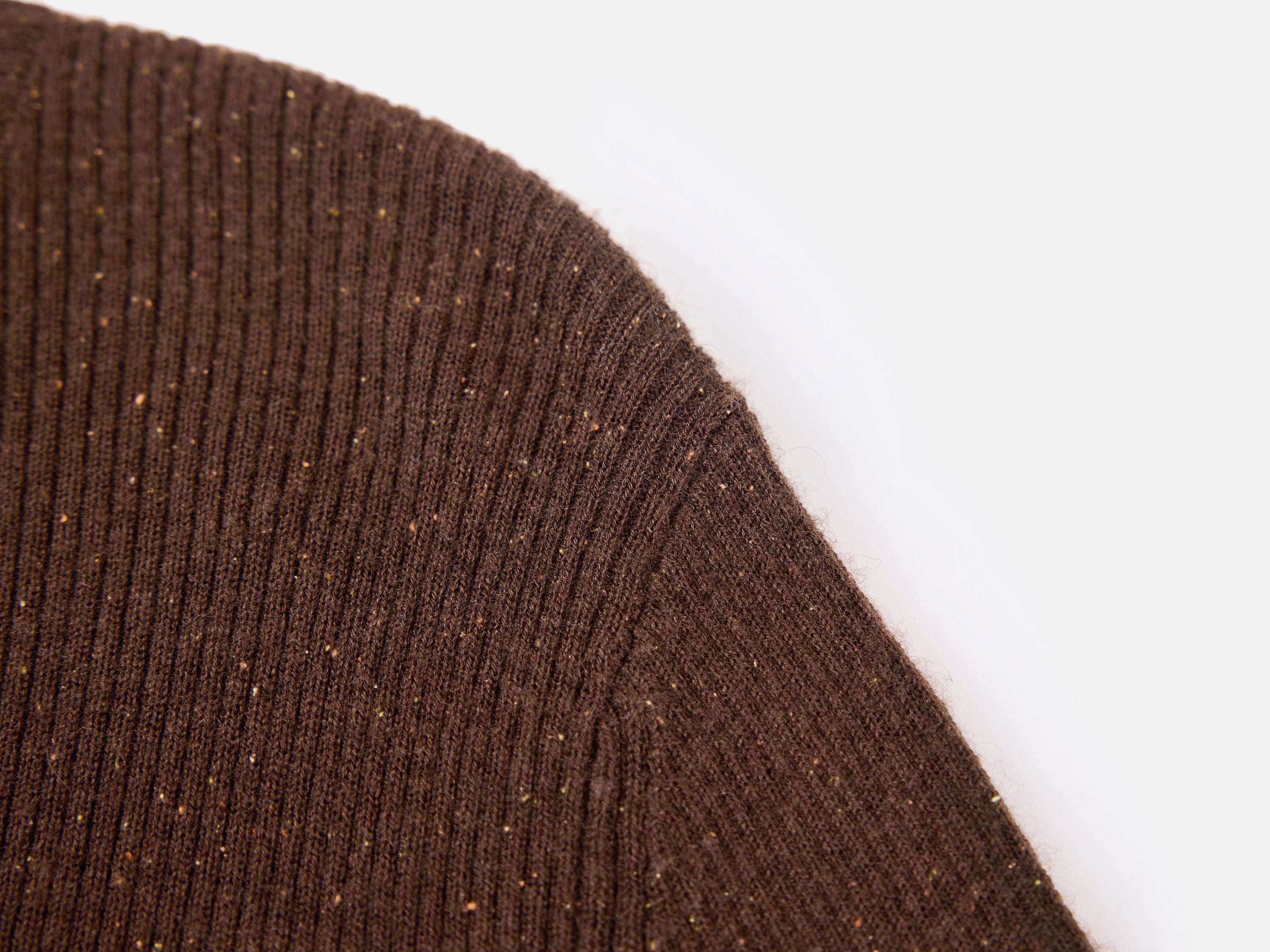 EP YAYING Brown Long Sleeve Knit Top