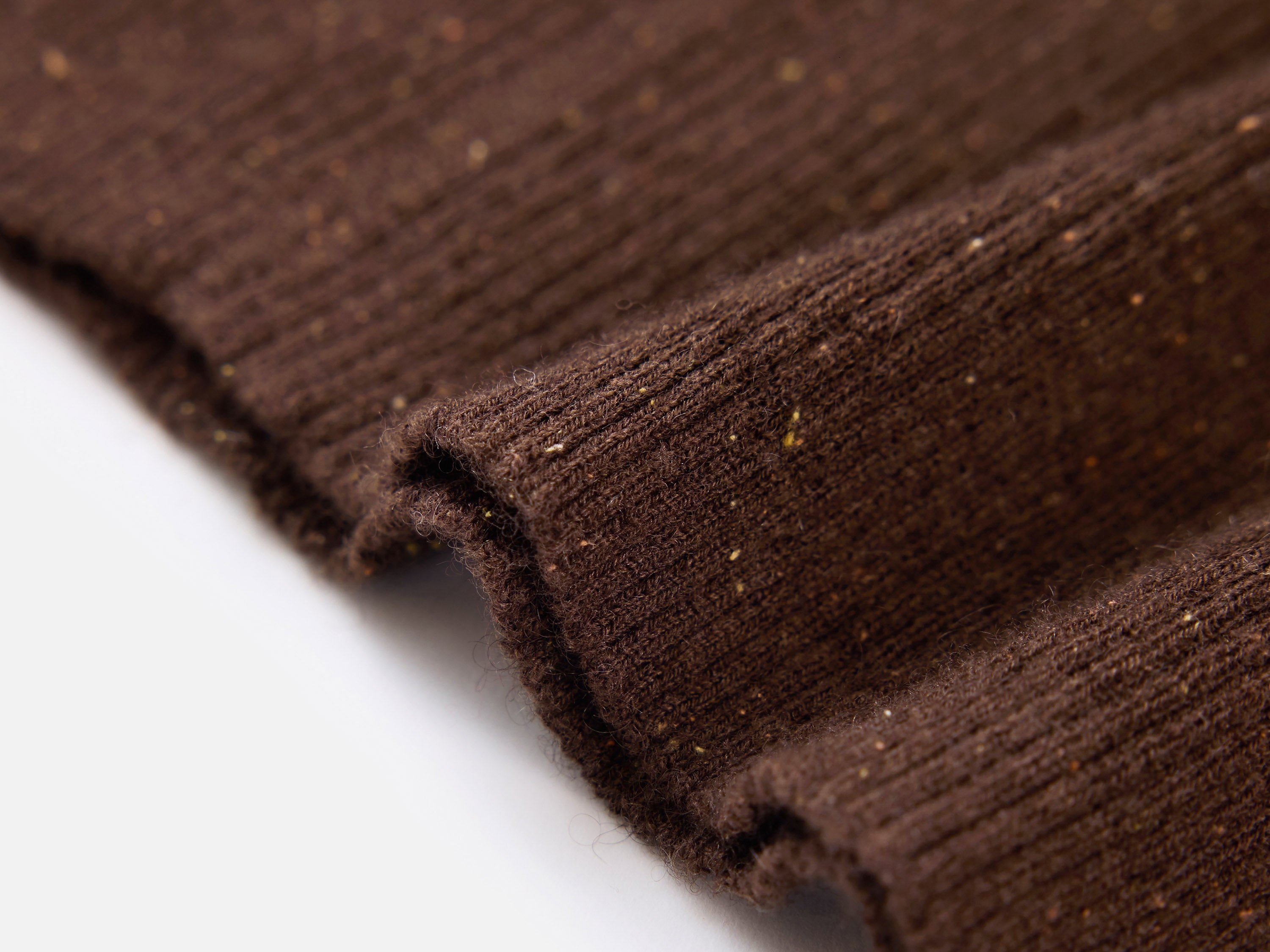 EP YAYING Brown Long Sleeve Knit Top