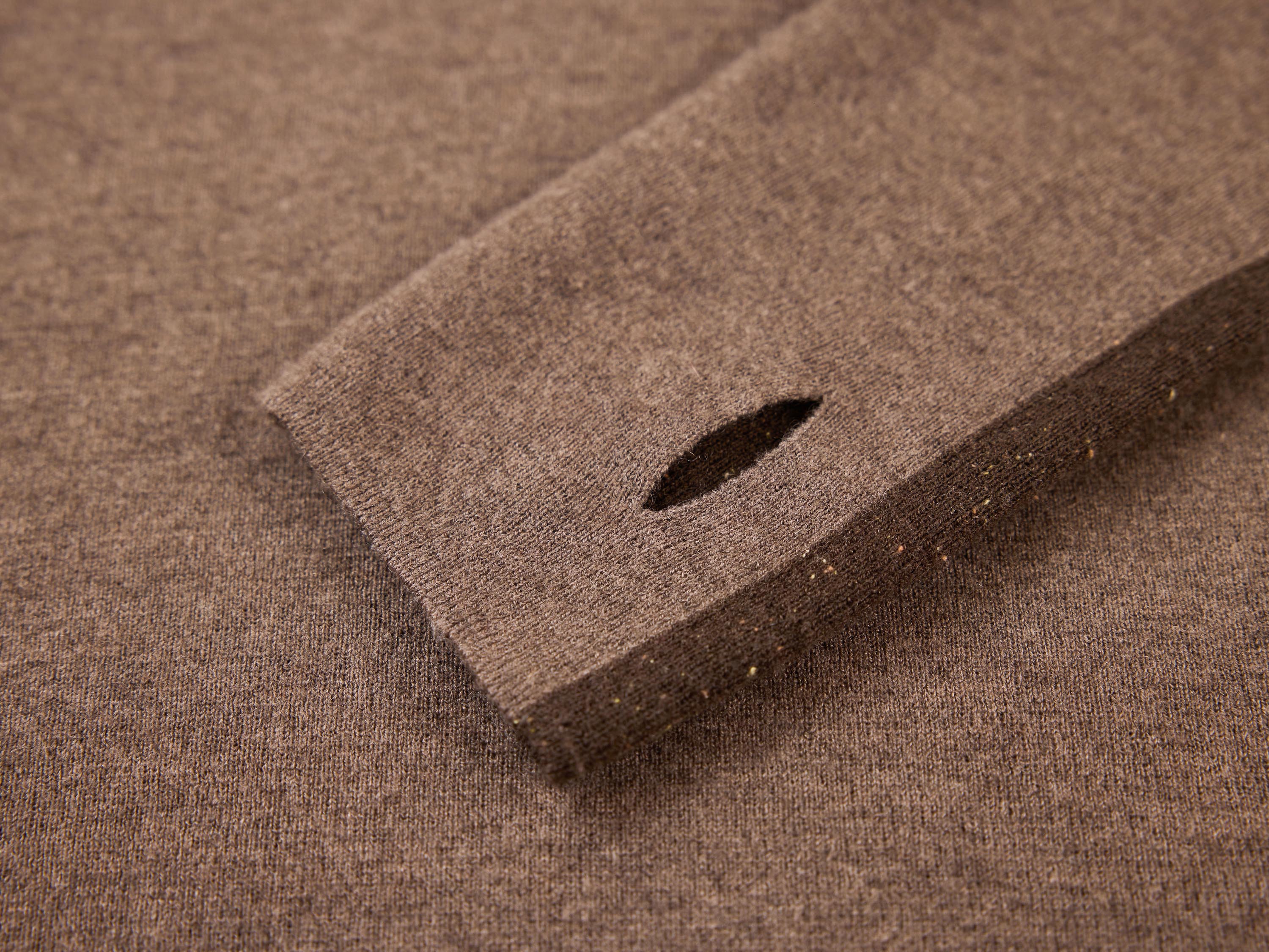 EP YAYING Brown Turtleneck Knit Top