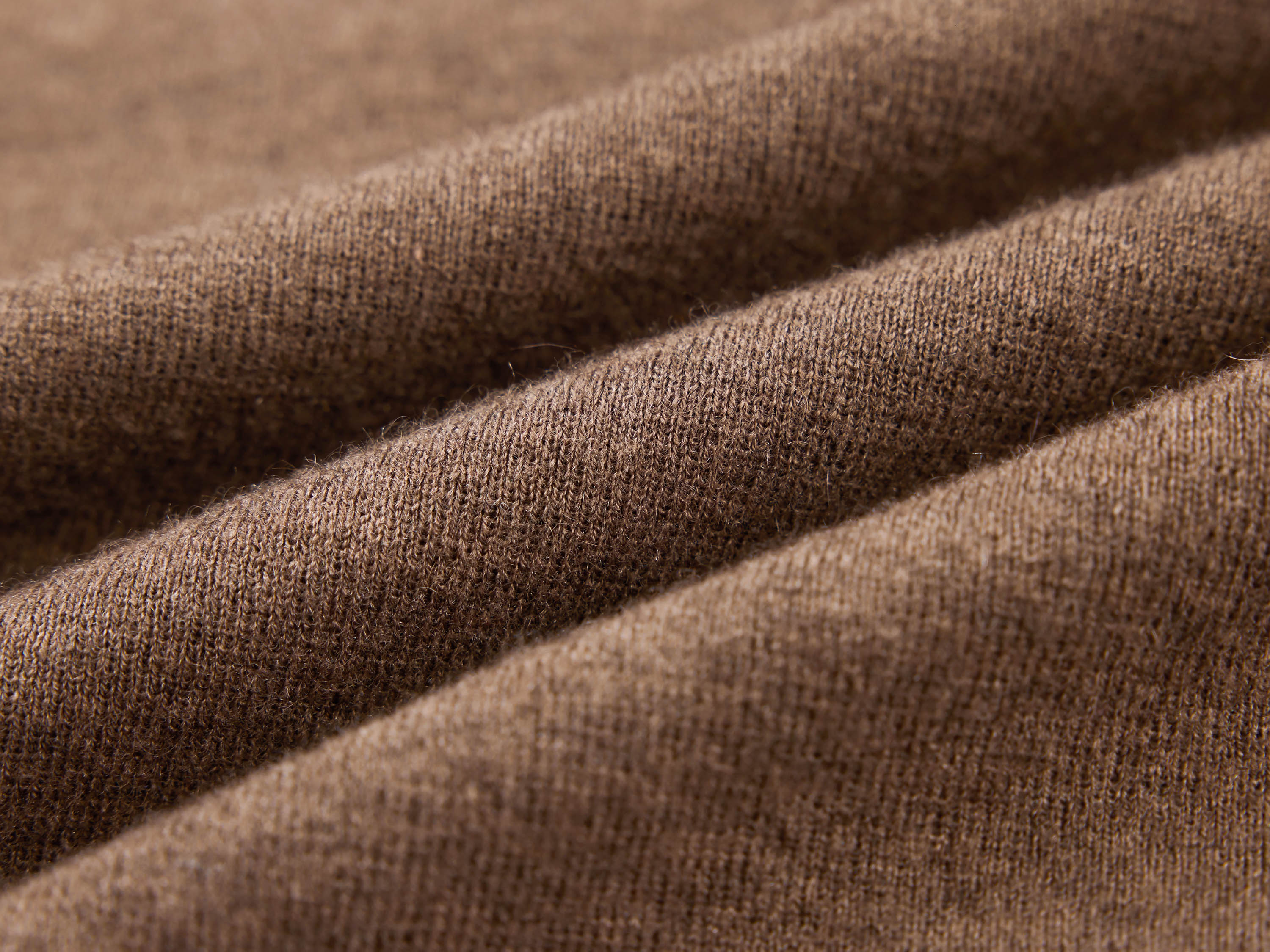 EP YAYING Brown Turtleneck Knit Top