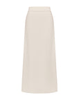 EP YAYING Wool White Knit Skirt