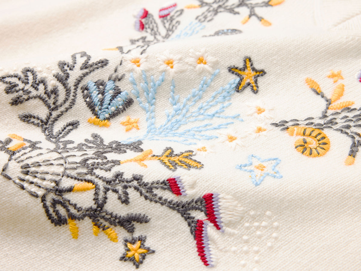 YAYING Embroidered Wool-Cashmere V-Neck Sweater Vest