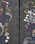 YAYING Embroidered Wool-Cashmere Round-Neck Knit Cardigan