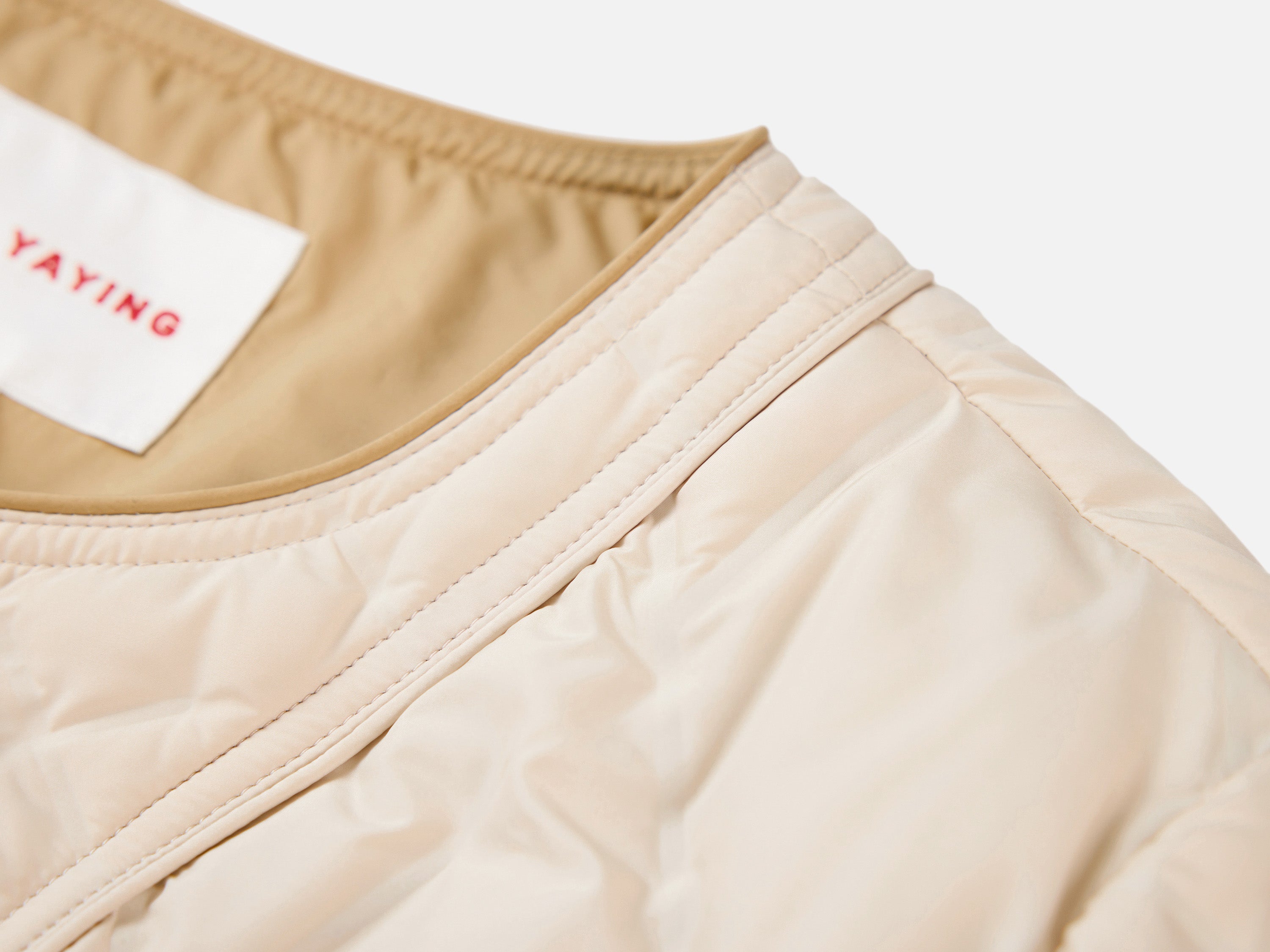 EP YAYING Beige Knit Cardigan