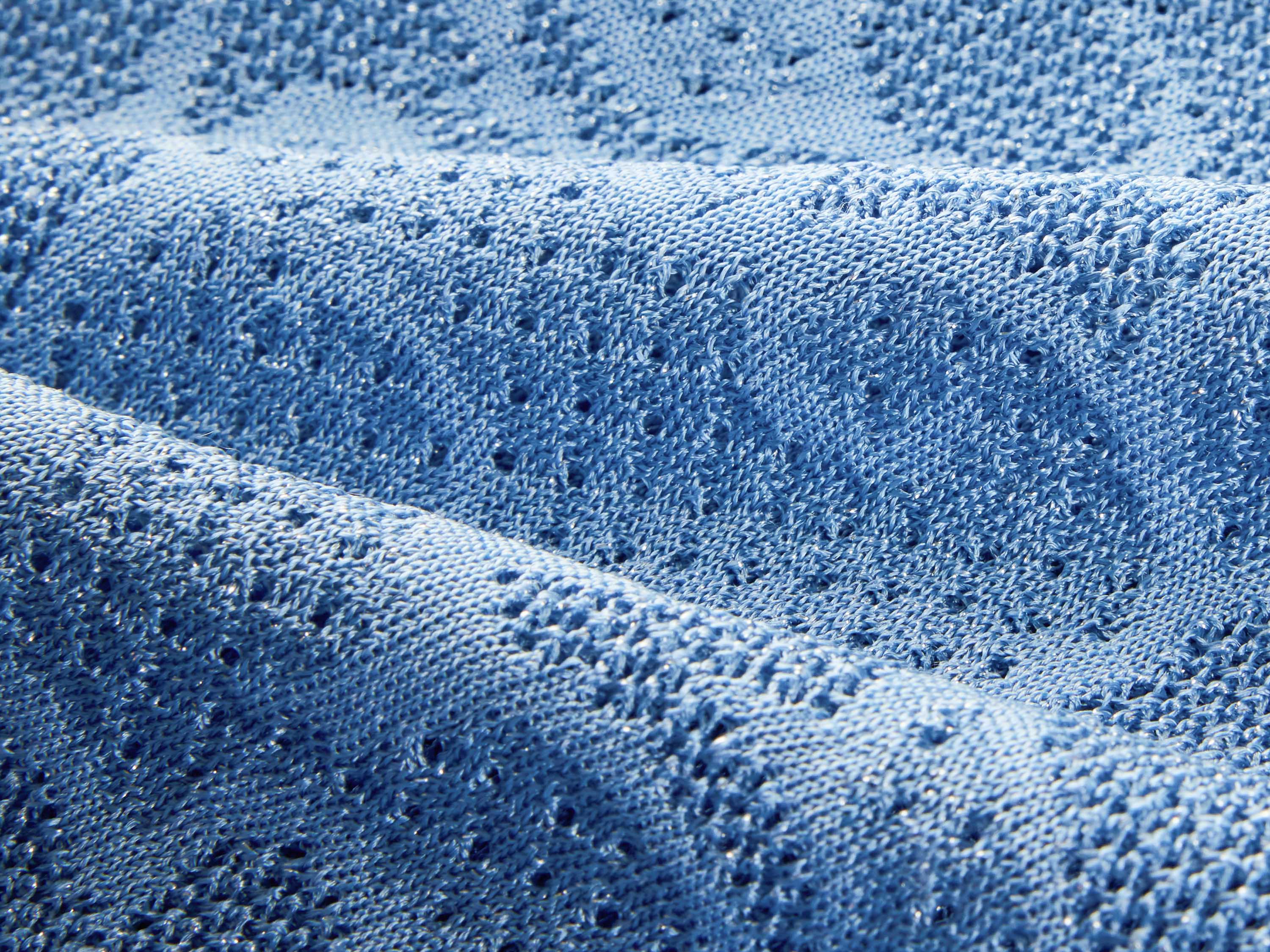 YAYING Blue Lace Knit Top