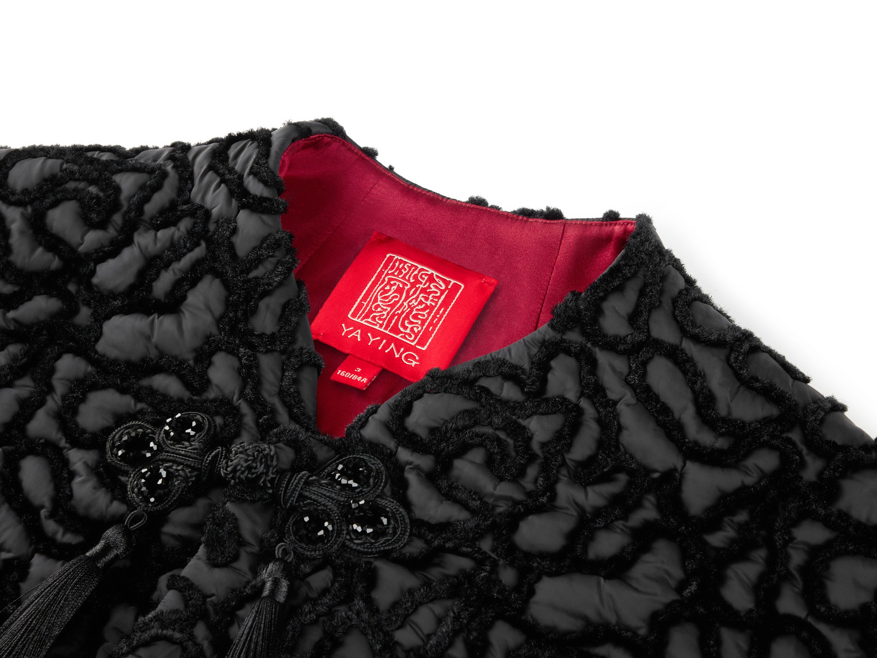 YAYING Black Textured Knit Cardigan