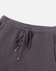 EP YAYING 100% Cashmere Relaxed Wide-Leg Knit Pants