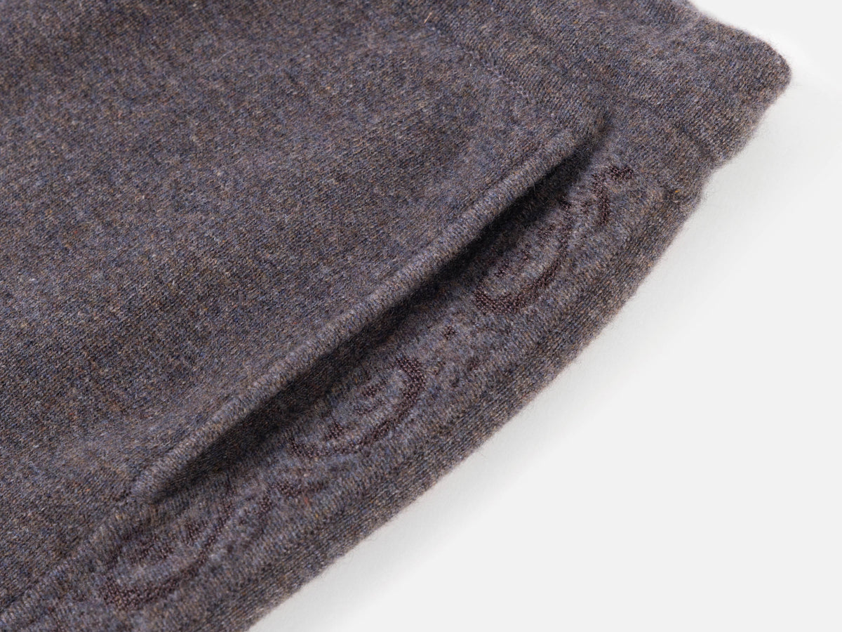 EP YAYING 100% Cashmere Relaxed Wide-Leg Knit Pants