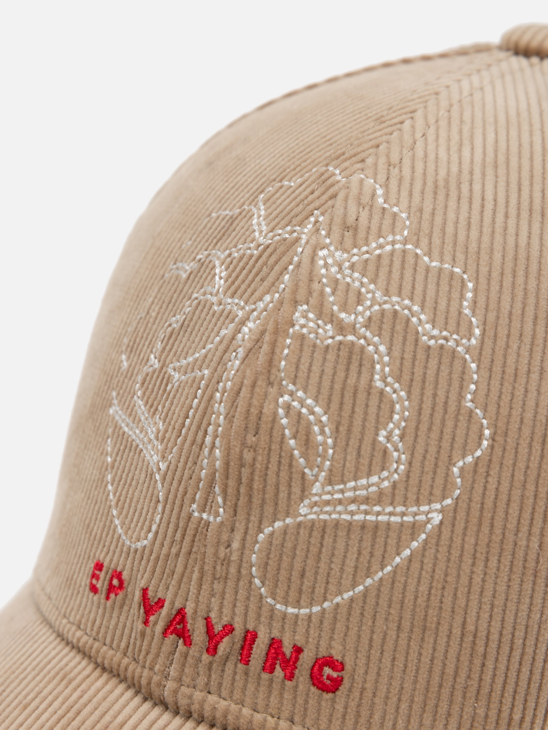 EP YAYING Corduroy Embroidered Baseball Cap