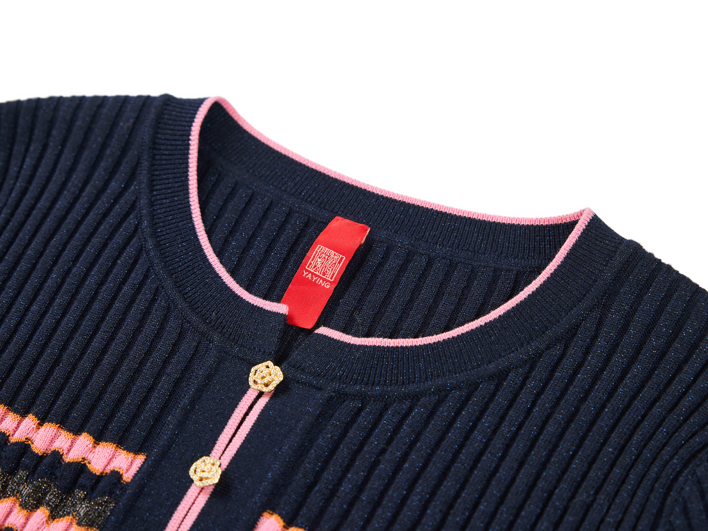 YAYING Striped Knit Top