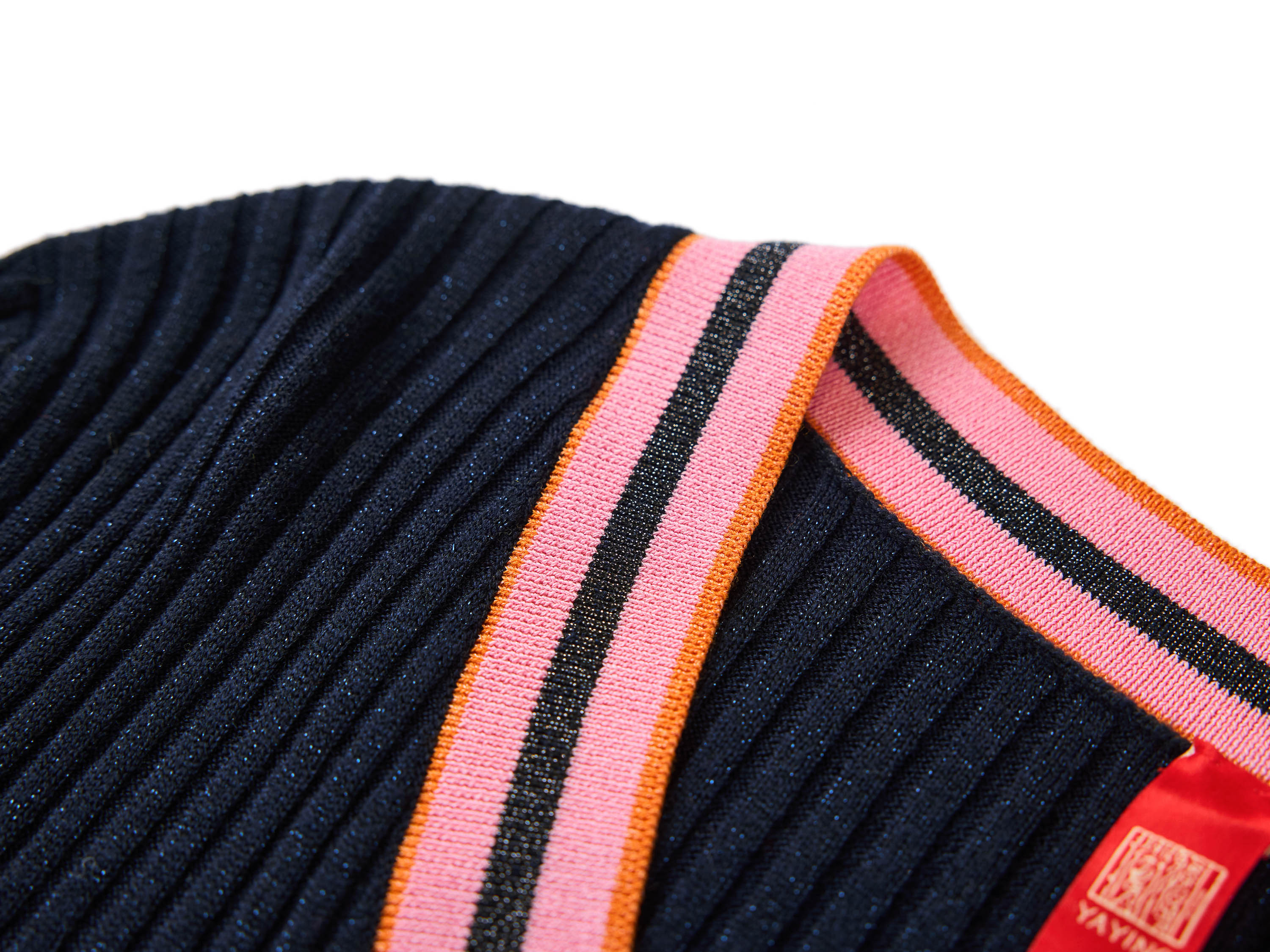 YAYING Striped Knit Cardigan