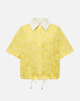 EP YAYING Linen Embroidered Blouse
