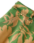 YAYING Green Floral Midi Skirt