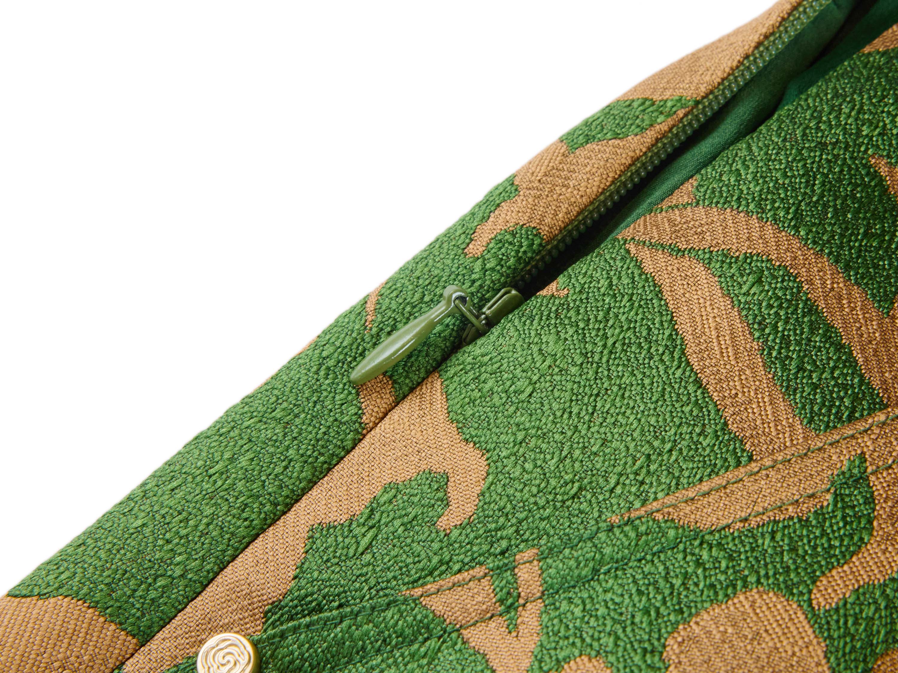 YAYING Green Floral Midi Skirt