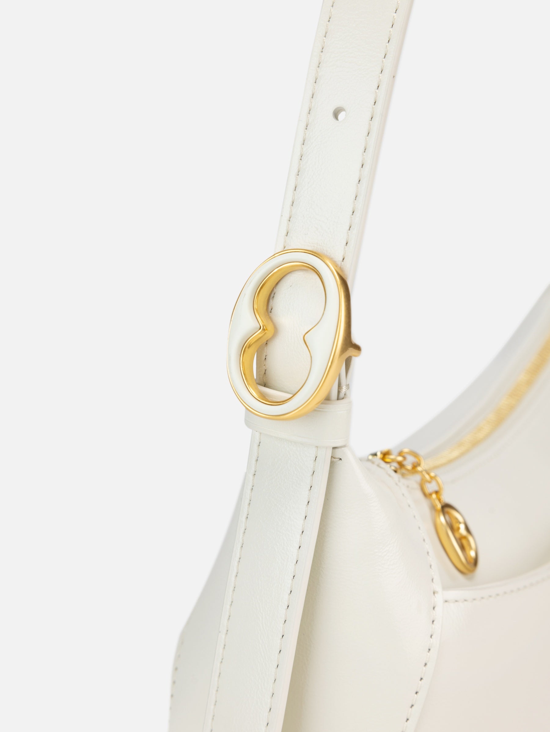 EP YAYING Oil-Waxed Leather Baguette Shoulder Bag