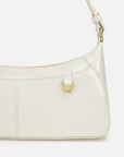EP YAYING Oil-Waxed Leather Baguette Shoulder Bag