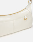 EP YAYING Oil-Waxed Leather Baguette Shoulder Bag