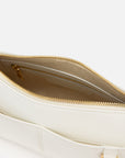 EP YAYING Oil-Waxed Leather Baguette Shoulder Bag