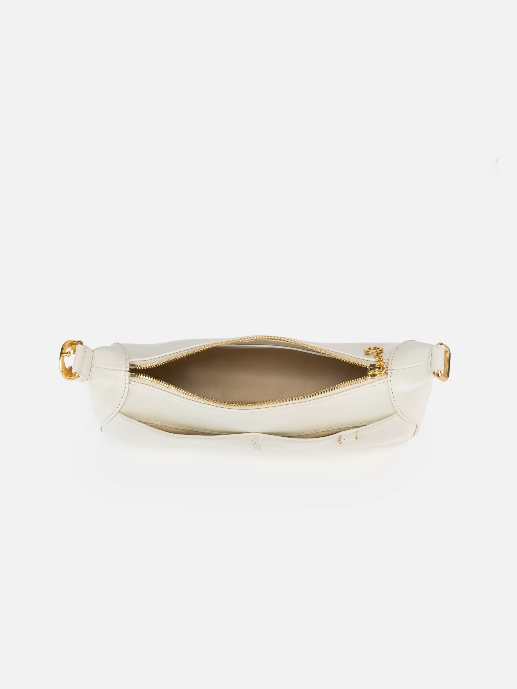 EP YAYING Oil-Waxed Leather Baguette Shoulder Bag
