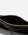 EP YAYING Oil-Waxed Leather Baguette Shoulder Bag