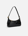 EP YAYING Oil-Waxed Leather Baguette Shoulder Bag
