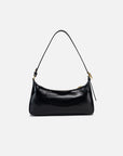 EP YAYING Oil-Waxed Leather Baguette Shoulder Bag