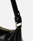 EP YAYING Oil-Waxed Leather Baguette Shoulder Bag