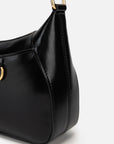 EP YAYING Oil-Waxed Leather Baguette Shoulder Bag