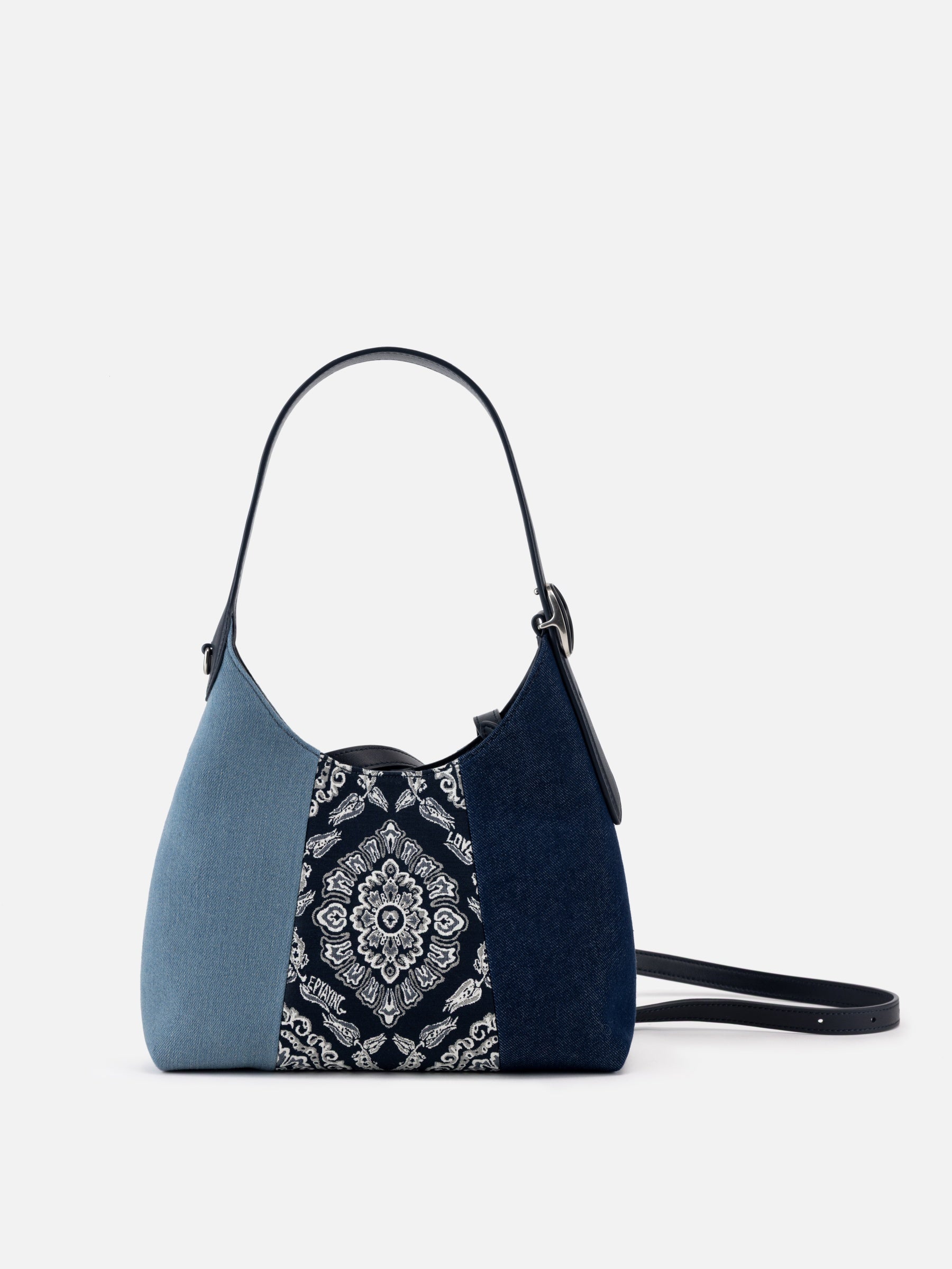 EP YAYING Small Denim Shoulder Bag